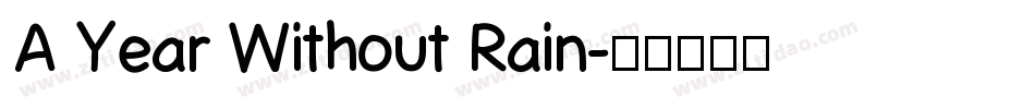 A Year Without Rain字体转换